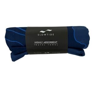 Slowtide Sea of Cortez Travel Towel Navy Blue SMST364 Highly Absorbent Sand Free